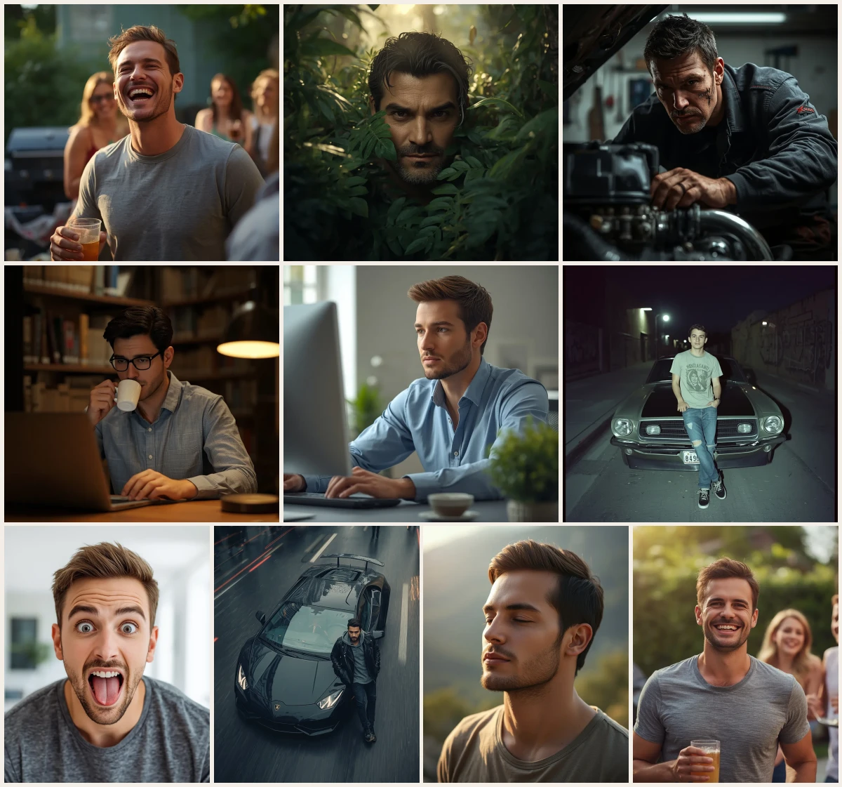 Best 10 Handsome Boy's AI Prompts for Aesthetic Outdoor Photography with Natural Lighting – 10 AI prompt examples