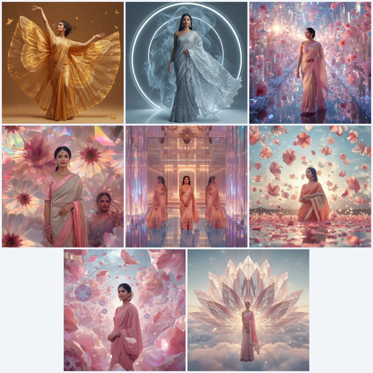 New 10 AI Prompts for Dynamic Saree Photography in Monsoon Rain | prompt for gemini ai girl in saree 2026 download — AI image prompt