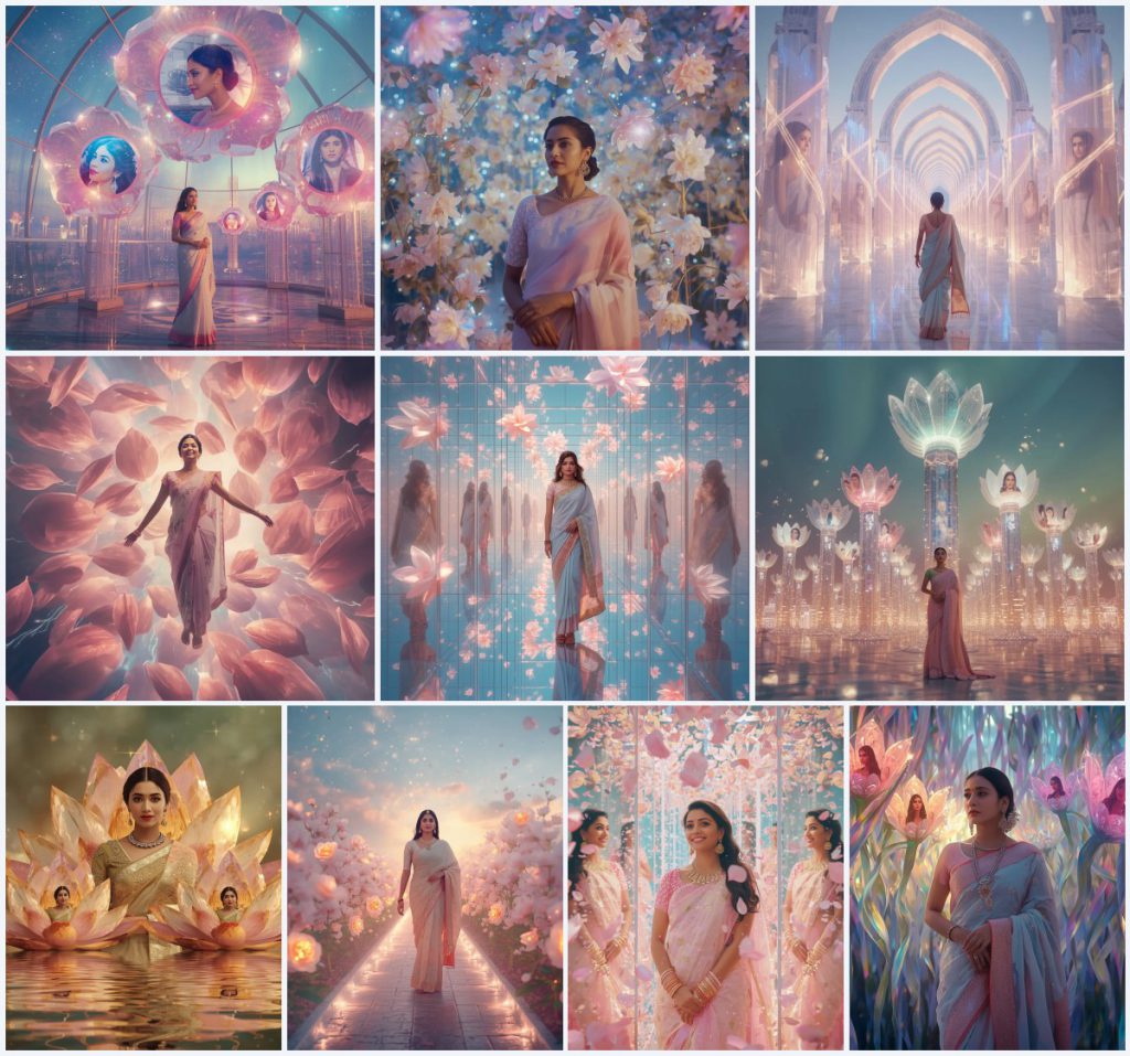 Top 10 Elegant Saree AI Prompts for Book Nook and Library Portraits | instagram prompt for traditional look for girl in english — AI image prompt